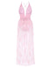 2PCS 1940s Deep-V One-Piece Swimsuit & Lace Cover-Up — 1940s poolside glamour meets sun-drenched confidence