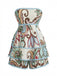 1950s High Waist Sleeveless Set Shorts Set