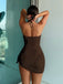 2PCS 1950s Lace-Up Halter Swimsuit & Cover-Up — 1950s poolside glamour meets sun-drenched confidence