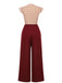 2PCS 1950s Red Polka Dot Blouse & Burgundy Pants — vintage elegance for the modern woman