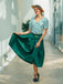 She pairs this 2PCS 1950s Striped Blouse & Pleated Skirt with confidence and 1950s charm