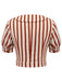 2PCS 1950s Striped Blouse & Pleated Skirt: timeless style reimagined