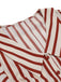2PCS 1950s Striped Blouse & Pleated Skirt — vintage elegance for the modern woman