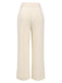 2PCS 1960s Beige Buttoned Vest Top & Pocket Wide Leg Pants, vintage top, retro blouse - perfect for women who love vintage and retro fashion