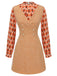 2PCS 1960s Orange Blouse & Tweed Mini Dress, vintage dress, retro fashion - perfect for women who love vintage and retro fashion