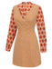 2PCS 1960s Orange Blouse & Tweed Mini Dress, vintage dress, retro fashion - perfect for women who love vintage and retro fashion