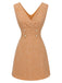 2PCS 1960s Orange Blouse & Tweed Mini Dress: timeless style reimagined