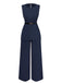 2PCS 1960s Sleeveless Vest & Belted Waist Pants - vintage fashion, retro style