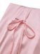 2PCS 1970s Satin Lace-Up Strap Top & Skirt - vintage skirt, retro style