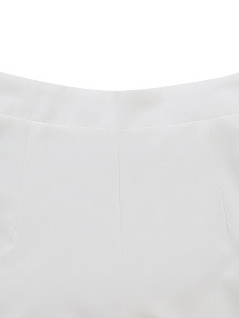 Close-up of a white fabric texture