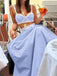 Blue 1950s Lace Spaghetti Strap Patchwork High Waist Skirt Set 5