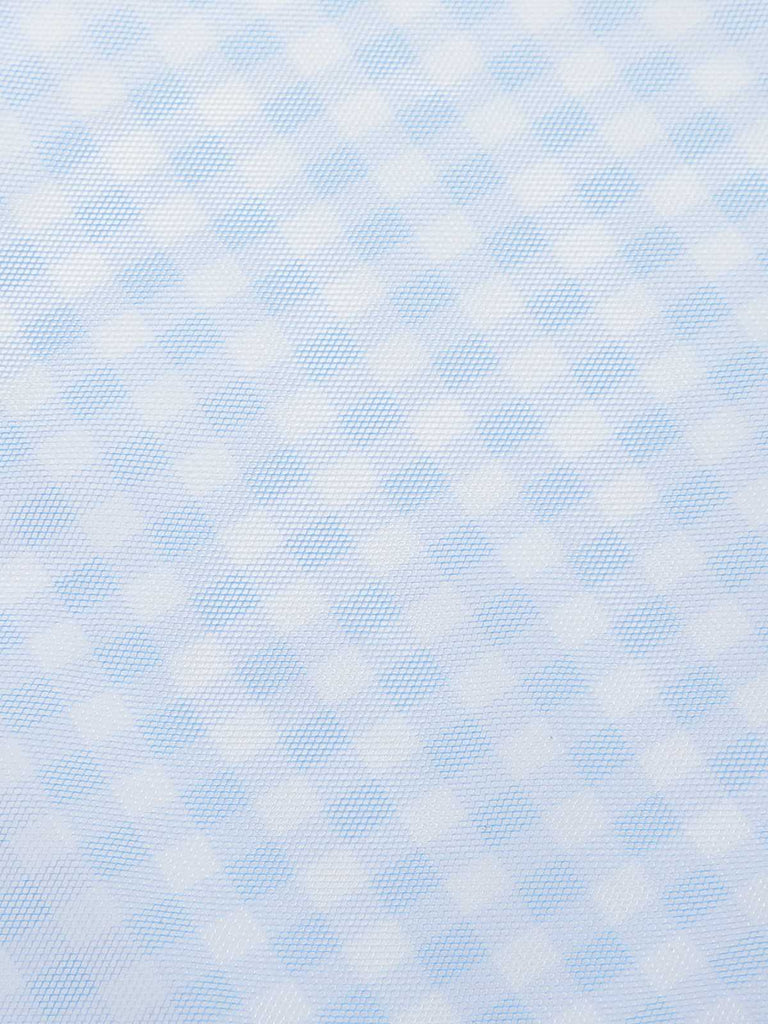 2PCS Blue 1950s Plaids Swimsuit & Mesh Cover-Up — because 1950s glamour never goes out of style