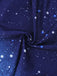 2PCS Blue 1970s Gradient Glitter Top & Pants Set - vintage fashion, retro style