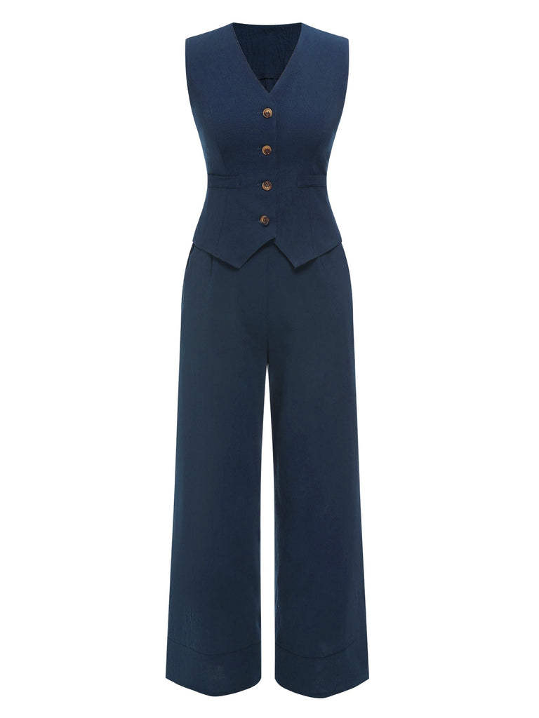 2PCS 1960s Solid Sleeveless Blazer | 1960s | vintage fashion, retro style