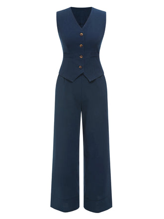 2PCS 1960s Solid Sleeveless Blazer | 1960s | vintage fashion, retro style