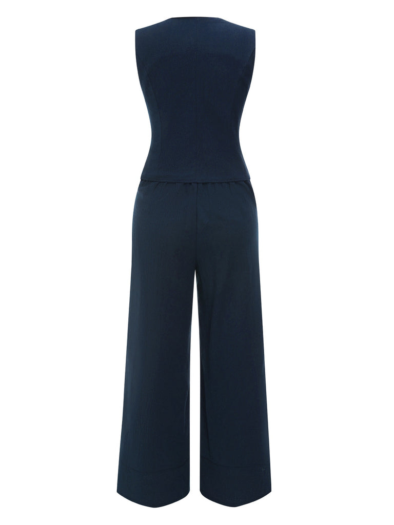 2PCS 1960s Solid Sleeveless Blazer | 1960s | vintage fashion, retro style