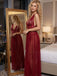 2PCS Deep Red 1980s Lace Color Block Knit Nightgown: beautiful vintage lingerie, retro nightgown, elegant sleepwear with timeless appeal