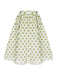She pairs this 2PCS Green 1940s Buttons Shirt & Polka Dots Skirt with confidence and 1940s charm
