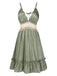 2PCS Green 1950s Guipure Lace Nightgown & Robe - vintage nightgown, retro sleepwear