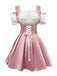 Pink 1950s Vintage Classic Dress 8