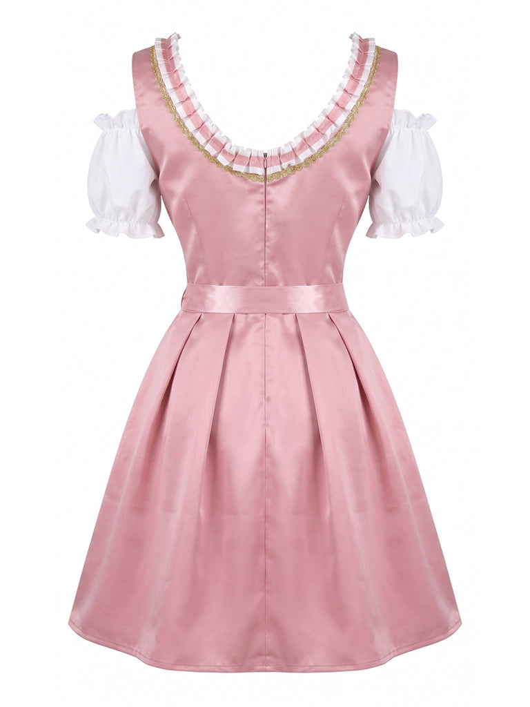Pink 1950s Vintage Classic Dress 6