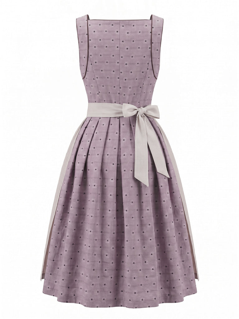 Pale Pink 1950s Vintage Classic Dress 4