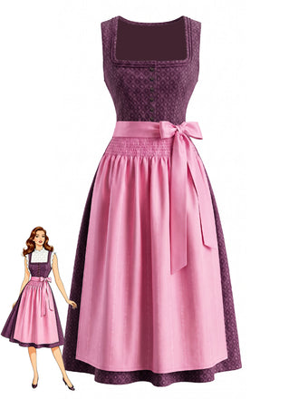 Pink 1950s Vintage Classic Dress