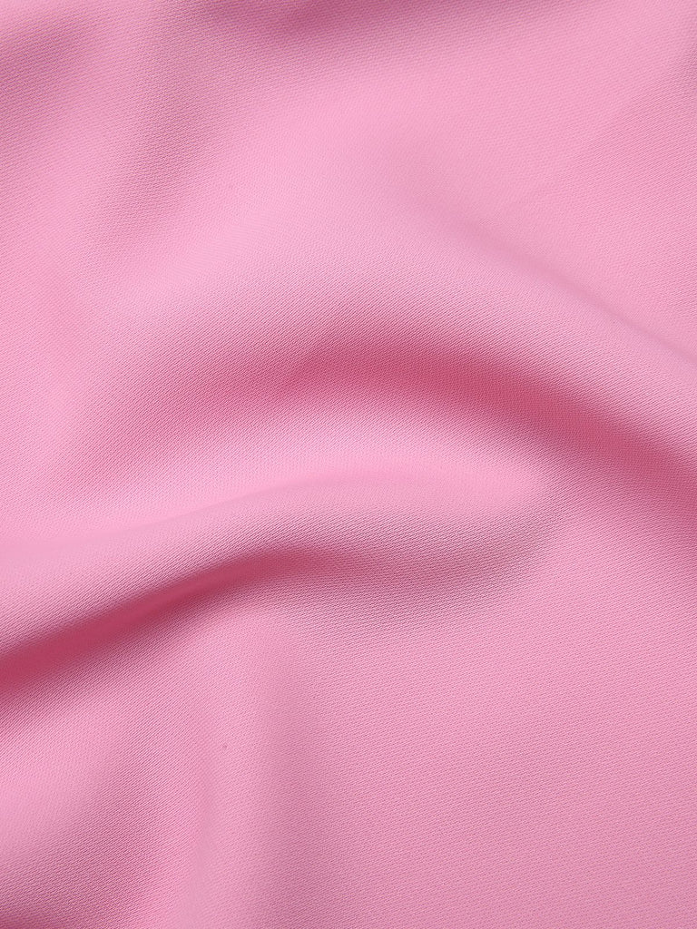 2PCS Pink 1960s Lapel Bowknot Blouse & Solid Spaghetti Strap Dress, vintage dress, retro fashion - perfect for women who love vintage and retro fashion