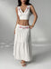 White 1950s Vintage Classic Skirt 6
