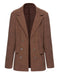 Brown 1950s Corduroy Casual Jacket