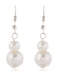 Vintage Layered Pearl Necklace & Earring Set