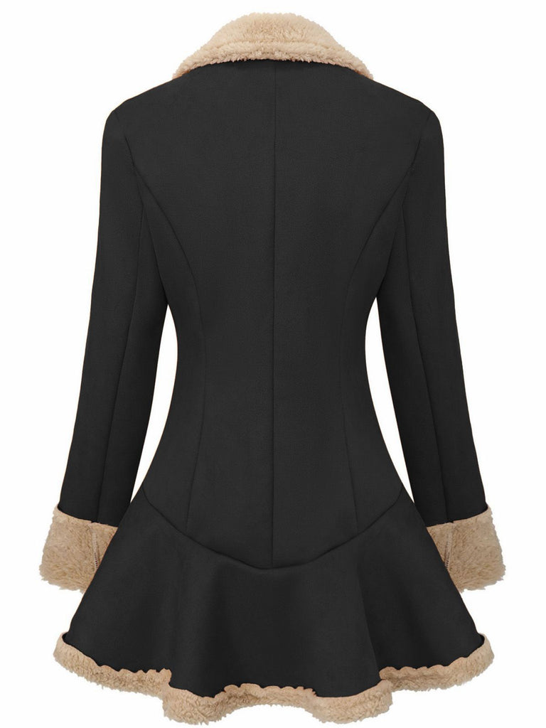 Vintage 1970s Lapel Flared Hem Suede Jacket