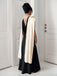 1930s V-Neck Colorblock 3D Roses Cape Dress