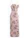 1930s Spaghetti Strap Leopard Floral Dress