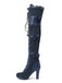 Vintage Bow Lace-Up High Heel Long Boots
