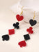 Valentine's Poker Card Suit Combo Earrings