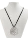 Conch Starfish Pendant Leather Cord Necklace