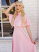 1950s Solid Lapel Capelet Dress