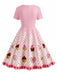 [Pre-Sale] Pink 1950s Valentine's Cake Swing Dress