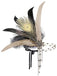 1920s Gatsby Peacock Feather Flapper Beaded Headband