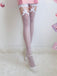 Lace Bowknot Gartered Fishnet Thigh High Stockings