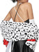 1960s Cruella-Inspired Dalmatian Print Shawl