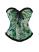 1980s Oil Painting Floral Lace Trim Corset