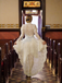 White 1980s Gigot Sleeve Victorian Lace Dress