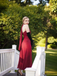 1930s Solid Chiffon Criss Cross Strapless Convertible Dress