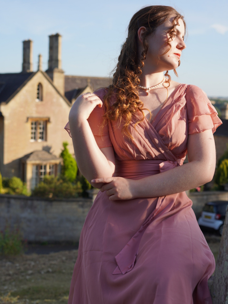 Pink 1950s Satin Belt Tulle Cocktail Dress