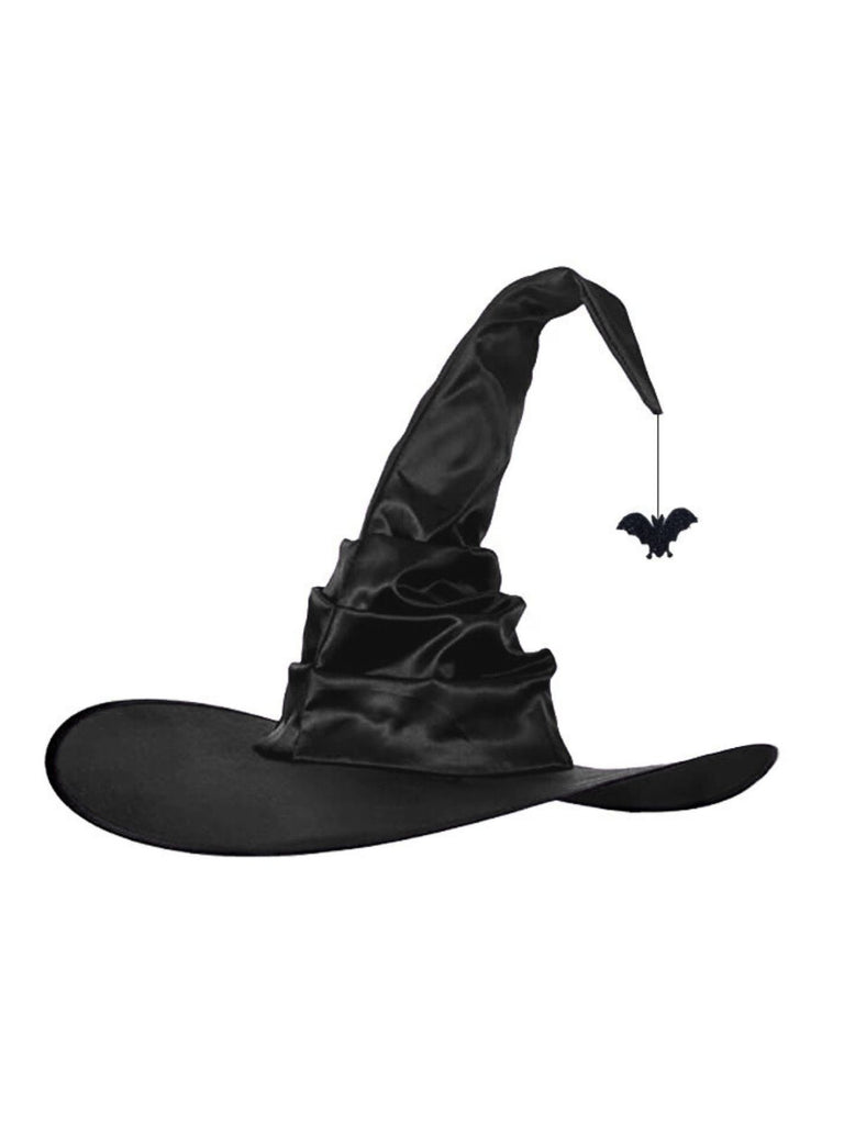 Halloween Spider Satin Witch Hat