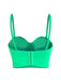 1970s Slip Crystal Cropped Bustier Top