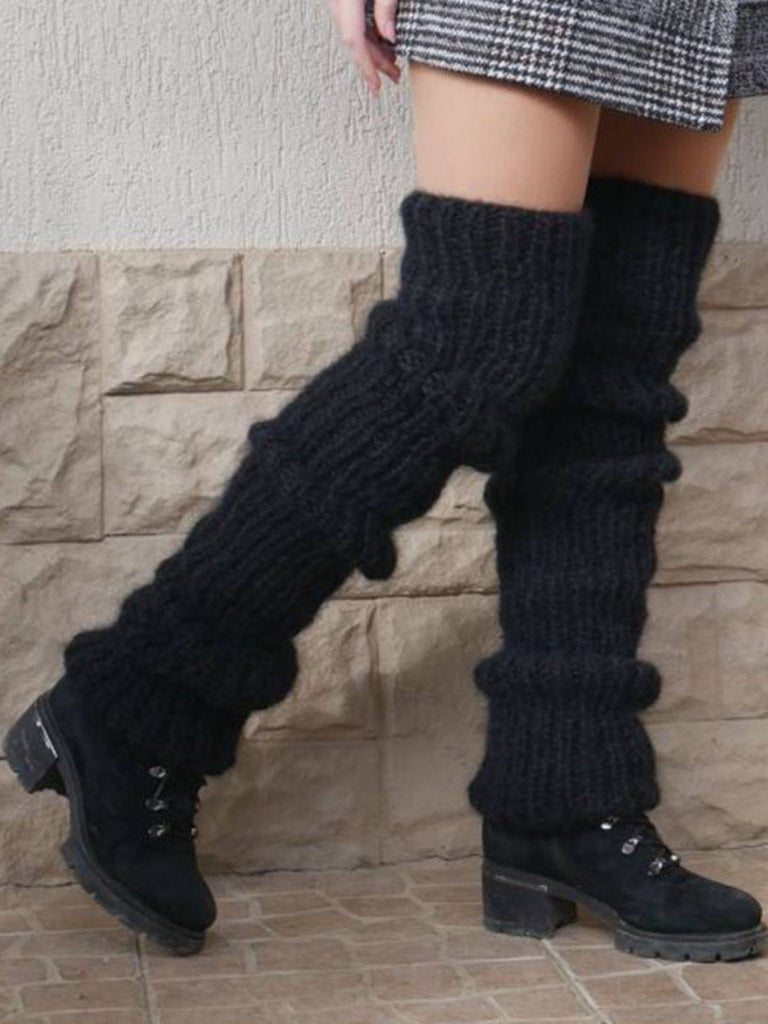 Mohair knitted Long-Pile Socks