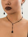 Vintage Teardrop Chain Punk Earrings & Necklace